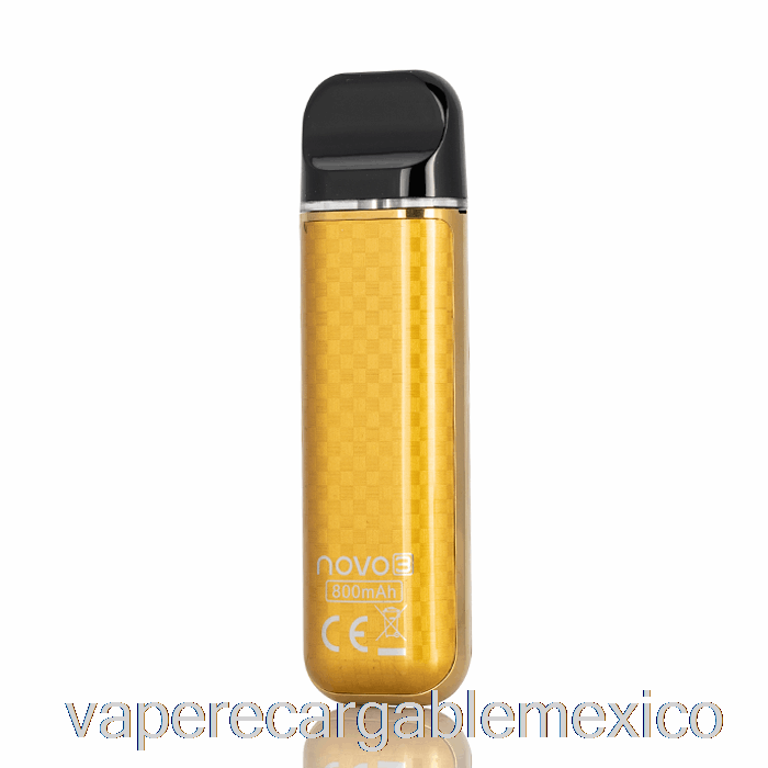 Vape Recargable Smok Novo 3 25w Pod System Fibra De Carbono Dorado